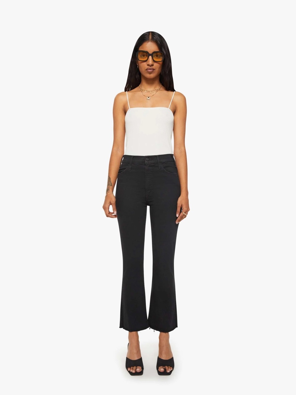 MOTHER PETITES The Lil Hustler Ankle Fray